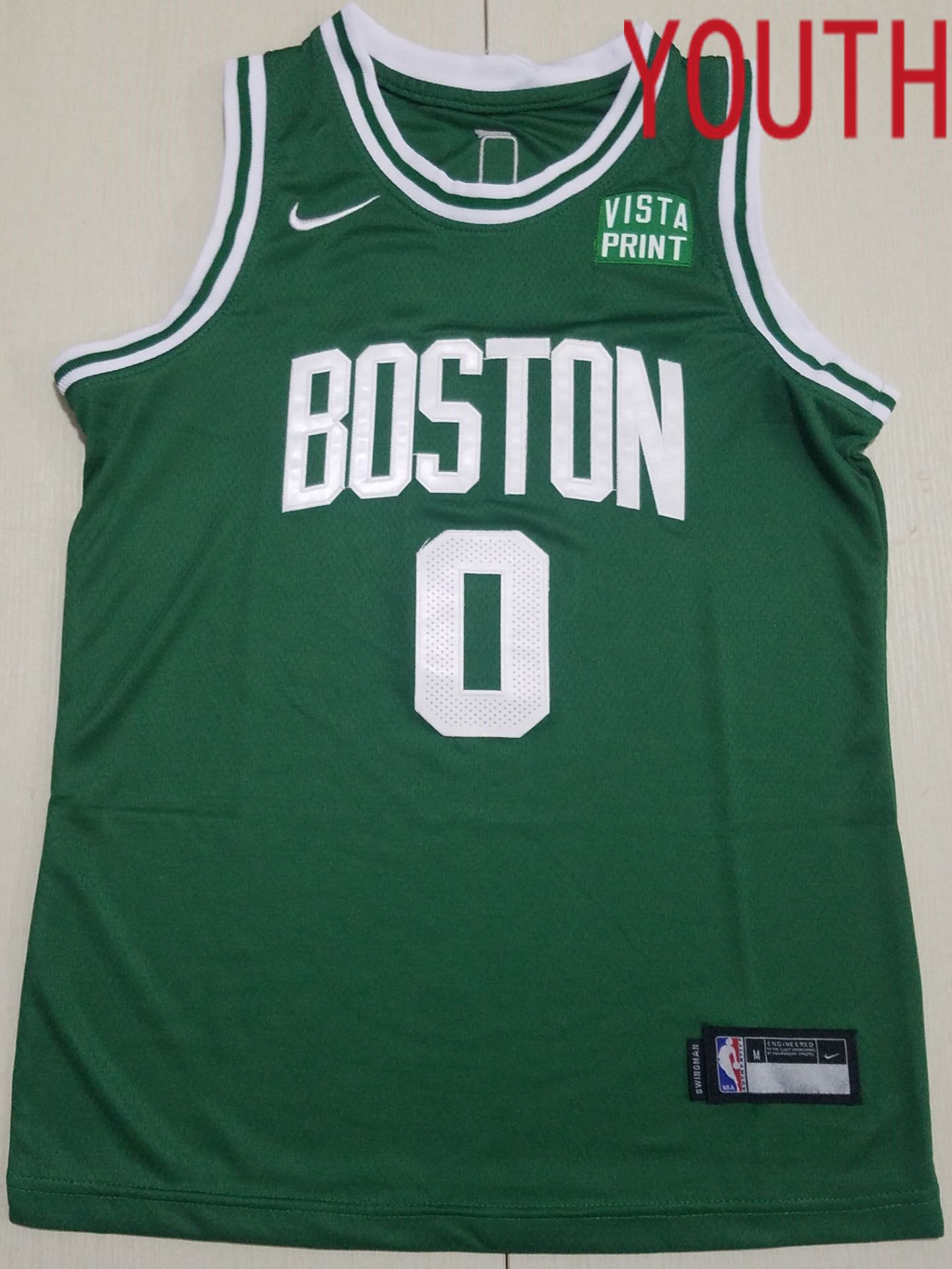 Youth Boston Celtics 0 Tatum Green Nike 2022 NBA Jersey